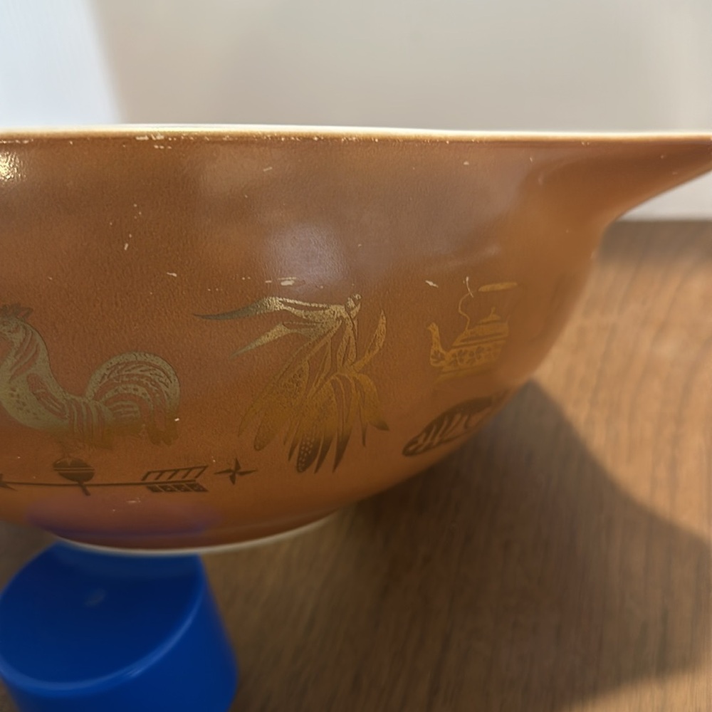 Mixing Bowl Early American by PYREX 4 Quart, 444 Vintage - Picture 5 of 8